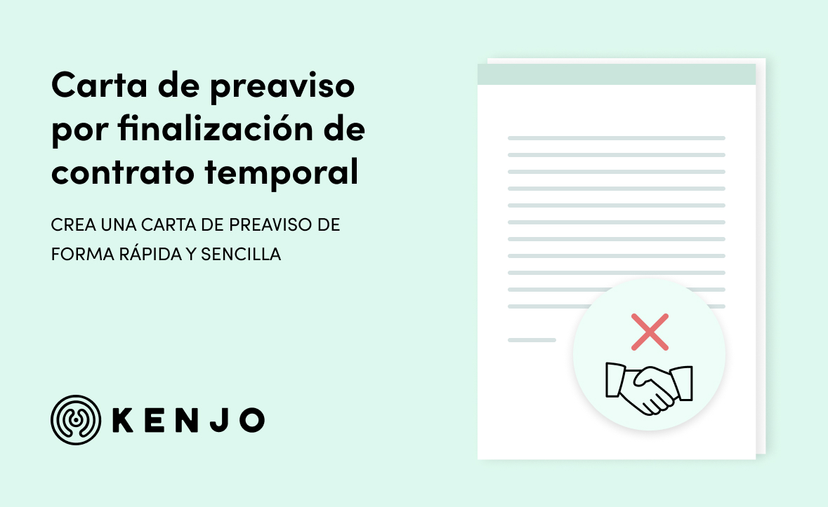 Modelo De Carta De Preaviso Finalización Contrato - Curador